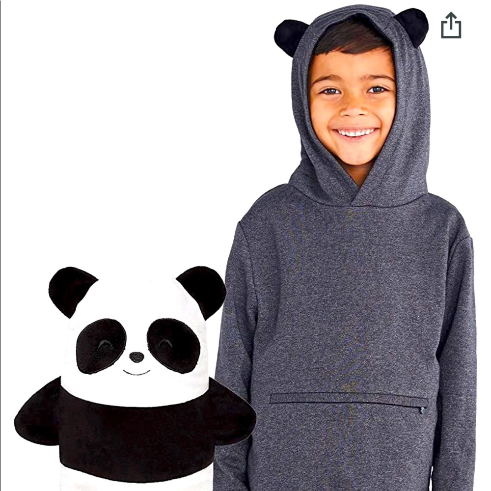 NWOT Cubcoats Papo the Panda 2 in 1 Transforming Hoodie and Soft Plushie